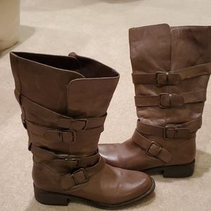 Buckle Detail Moto Boots